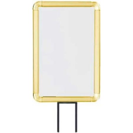 LAVI INDUSTRIES , Vertical Fixed Sign Frame, , 7" x 11", For 13' Posts, Gold 50-1130F12V/GD